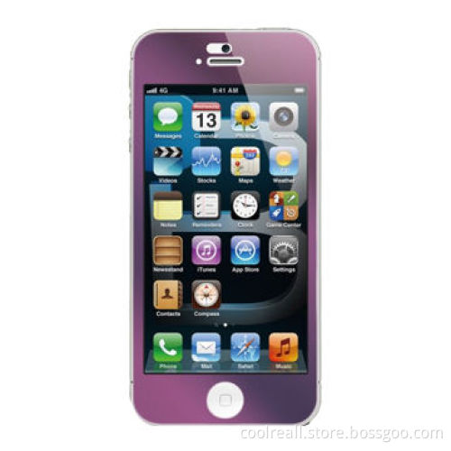 Colorful glass screen protector/screen guard/screen film for iPhone 5/5s/5c
